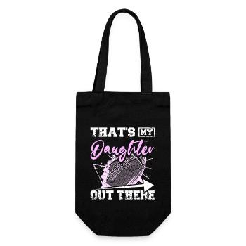 C’est ma fille là-bas les enfants de football - Sac à bouteille - noir - Devant