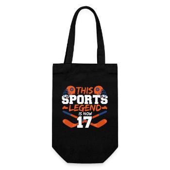 Cette légende sportive a maintenant 17 ans, le hockey 17. - Sac à bouteille - noir - Devant