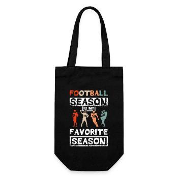 Football season is my favorite season - Gift Bag for Bottles - black - Front