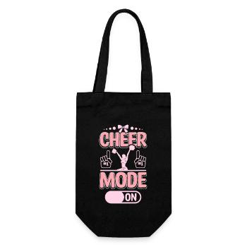 Cheerleader Cheer mode on - Geschenkbeutel für Flaschen - Schwarz - Vorne