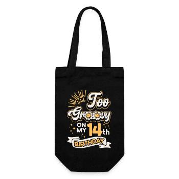Trop groovy pour mon 14e anniversaire de quatorze ans - Sac à bouteille - noir - Devant