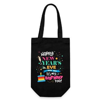 Bonne année et oui c'est aussi la mienne - Sac à bouteille - noir - Devant