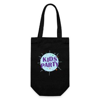 Kids Party Party Dance Music Friends - Gift Bag for Bottles - black - Front