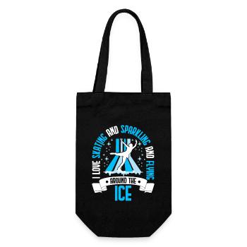 Patinage sur glace Patineurs sur glace - Sac à bouteille - noir - Devant