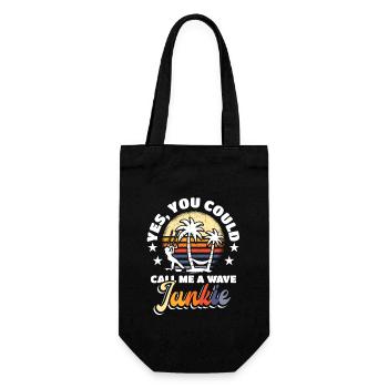 Wave Junkie Kiteboarder Surfer - Sac à bouteille - noir - Devant