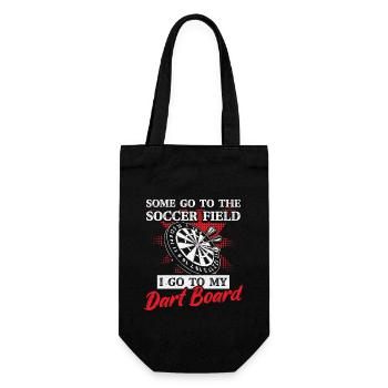 Dartboard Darts game Darts player - Gift Bag for Bottles - black - Front