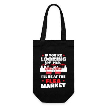 Bazar Garage Flohmarkt - Geschenkbeutel für Flaschen - Schwarz - Vorne