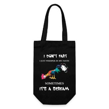 poulet pet cadeaux humour je ne pète pas je chuchote - Sac à bouteille - noir - Devant