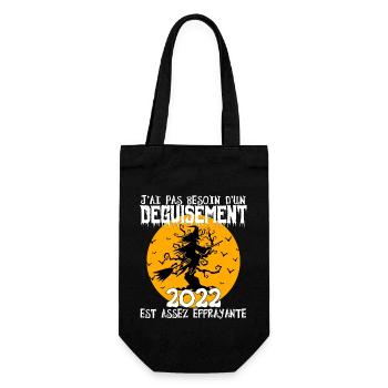 cadeau Halloween humour | Déguisement Halloween - Sac à bouteille - noir - Devant
