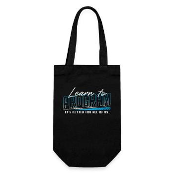 HTML Binärcode Hacking Programmierer - Geschenkbeutel für Flaschen - Schwarz - Vorne