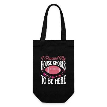 Housewife Mama Football - Gift Bag for Bottles - black - Front