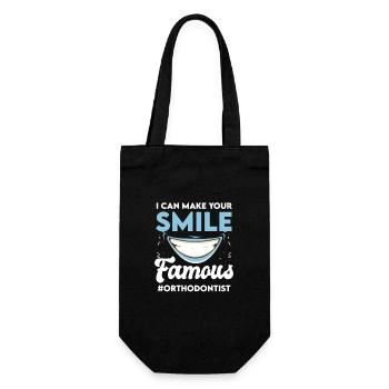 Dental Hygienist Dentist - Gift Bag for Bottles - black - Front