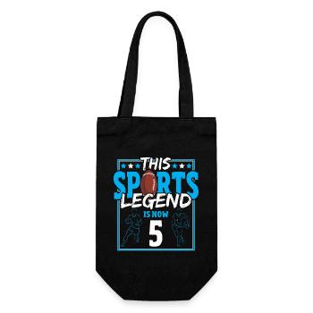 Cette légende du sport a maintenant 5 ans, le rugby à XV 5. - Sac à bouteille - noir - Devant