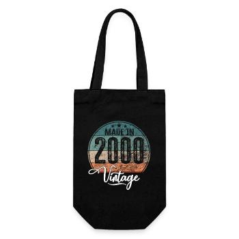Vintage Fabriqué en 2000 Année de naissance 2000 Anniversaire - Sac à bouteille - noir - Devant