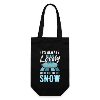Snow Tubing Sports - Gift Bag for Bottles - black - Front