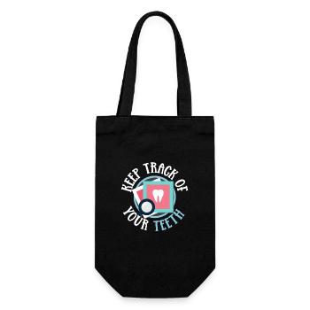 Dentist Dental Assistant - Gift Bag for Bottles - black - Front