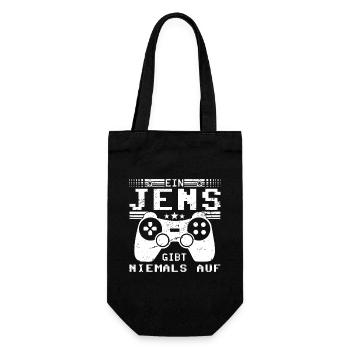 Jens Gaming Konsole PC Gamer Geschenk - Geschenkbeutel für Flaschen - Schwarz - Vorne
