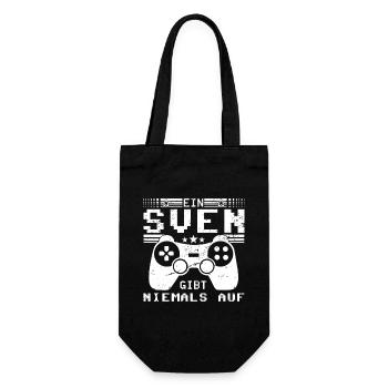 Sven Gaming Konsole PC Gamer Geschenk - Geschenkbeutel für Flaschen - Schwarz - Vorne