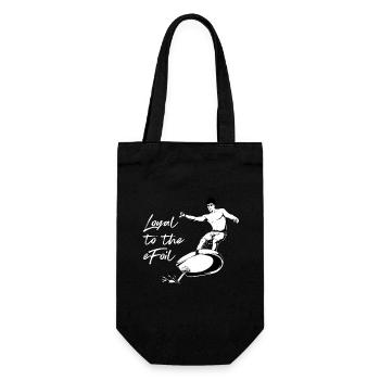 eFoil Surfing - Loyal to the eFoil - Geschenkbeutel für Flaschen - Schwarz - Vorne
