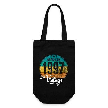 Vintage Made in 1997 Year of birth 1997 Birthday - Gift Bag for Bottles - black - Front