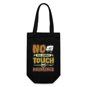 Non tu ne peux pas toucher mes peintures - Sac à bouteille - noir - Devant