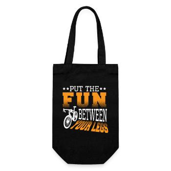 Pedal Riding Mountain Bike Cyclists - Gift Bag for Bottles - black - Front