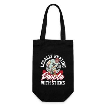 LAX Sticks Spiel Verteidiger Lax Ball Torwart - Geschenkbeutel für Flaschen - Schwarz - Vorne