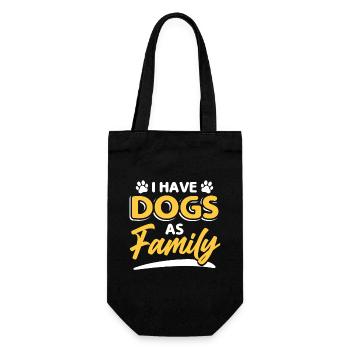 Propriétaires de chiens de famille - Sac à bouteille - noir - Devant