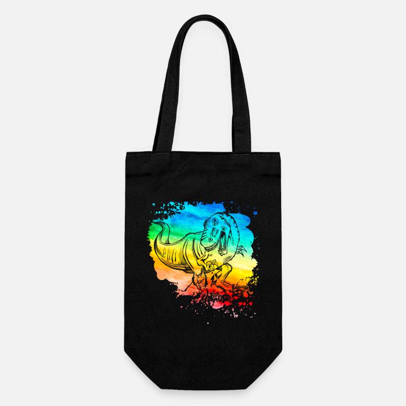 Dinosaur - Gift Bag for Bottles - black