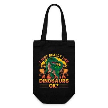 J’aime vraiment les dinosaures ok? - Sac à bouteille - noir - Devant