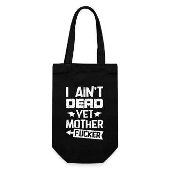 Je ne suis pas encore mort - Sac à bouteille - noir - Devant