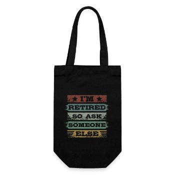 I'm retired so ask someone else - Gift Bag for Bottles - black - Front