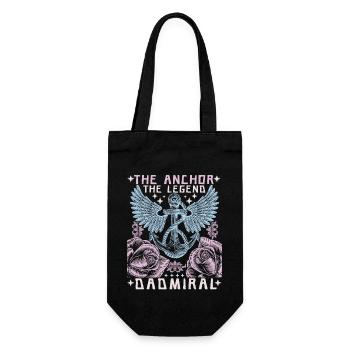 Daddy-Father Father's Day, the legend, saying Dad-Daddy - Gift Bag for Bottles - black - Front