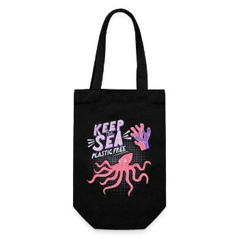 Ocean, Sea, Octopus, Marine Conservation - Gift Bag for Bottles - black - Front