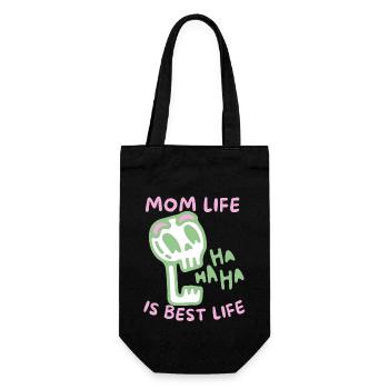 Mère-Maman sarcastique dicton crâne, fête des mères - Sac à bouteille - noir - Devant