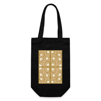 Art Nouveau, Arts & Crafts, Aesthetic, Vintage-1900 - Gift Bag for Bottles - black - Front