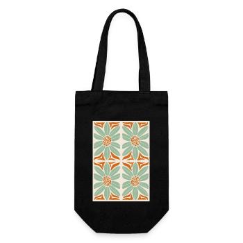 Art Nouveau, Arts & Crafts, Aesthetic, Vintage-1900 - Gift Bag for Bottles - black - Front