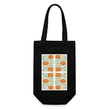 Art Nouveau, Arts & Crafts, Aesthetic, Vintage-1900 - Gift Bag for Bottles - black - Front