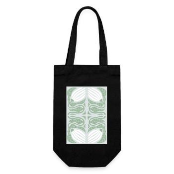 Art Nouveau, Arts & Crafts, Aesthetic, Vintage-1900 - Gift Bag for Bottles - black - Front