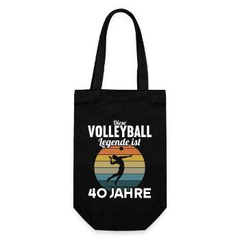 Diese Volleyball Legende 40 Jahre 40 Geburtstag - Geschenkbeutel für Flaschen - Schwarz - Vorne