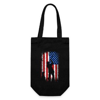 États-Unis Drapeau américain 4 juillet Chasse - Sac à bouteille - noir - Devant