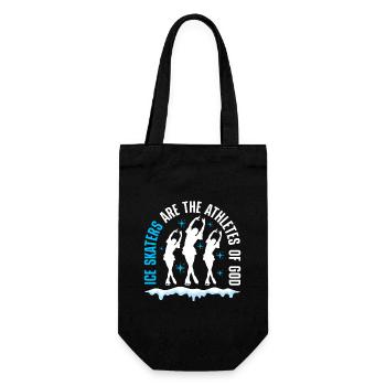 Ice skating Figure skater - Gift Bag for Bottles - black - Front