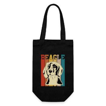 Amoureux des chiens Race de chien Beagle - Sac à bouteille - noir - Devant