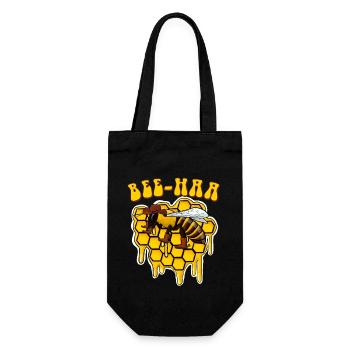 Bee Haa Biene Cowboy - Gift Bag for Bottles - black - Front