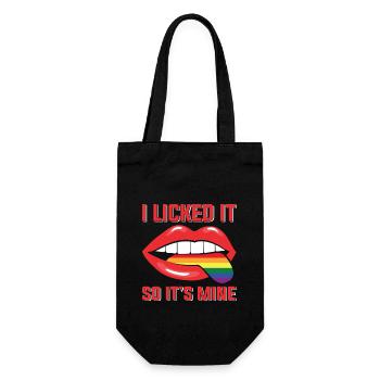 Idée cadeau arc-en-ciel humain humain LGBT - Sac à bouteille - noir - Devant
