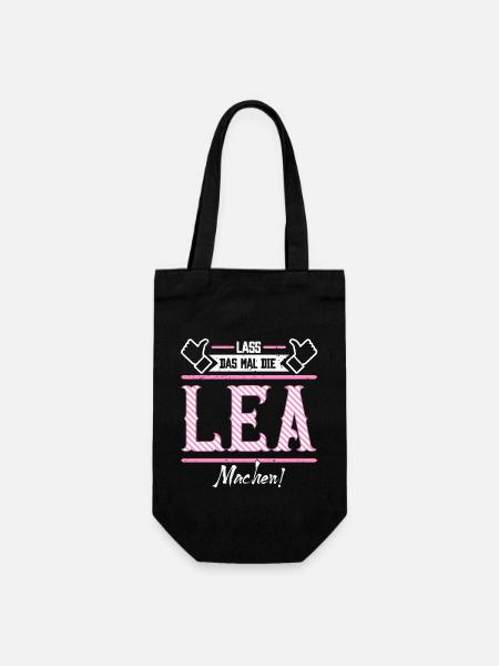 Lea Geschenkidee Geschenk Geburtstag - Geschenkbeutel für Flaschen - Schwarz