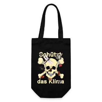 wilderness, forest animals, nature conservation, climate change, insects - Gift Bag for Bottles - black - Front