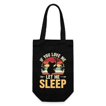 If You Love Let Me Sleep koalas - Sac à bouteille - noir - Devant