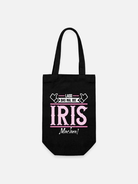 Iris Geschenkidee Geschenk Geburtstag - Geschenkbeutel für Flaschen - Schwarz