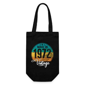 Millésime Fabriqué en 1972 Année de naissance 1972 Anniversaire - Sac à bouteille - noir - Devant